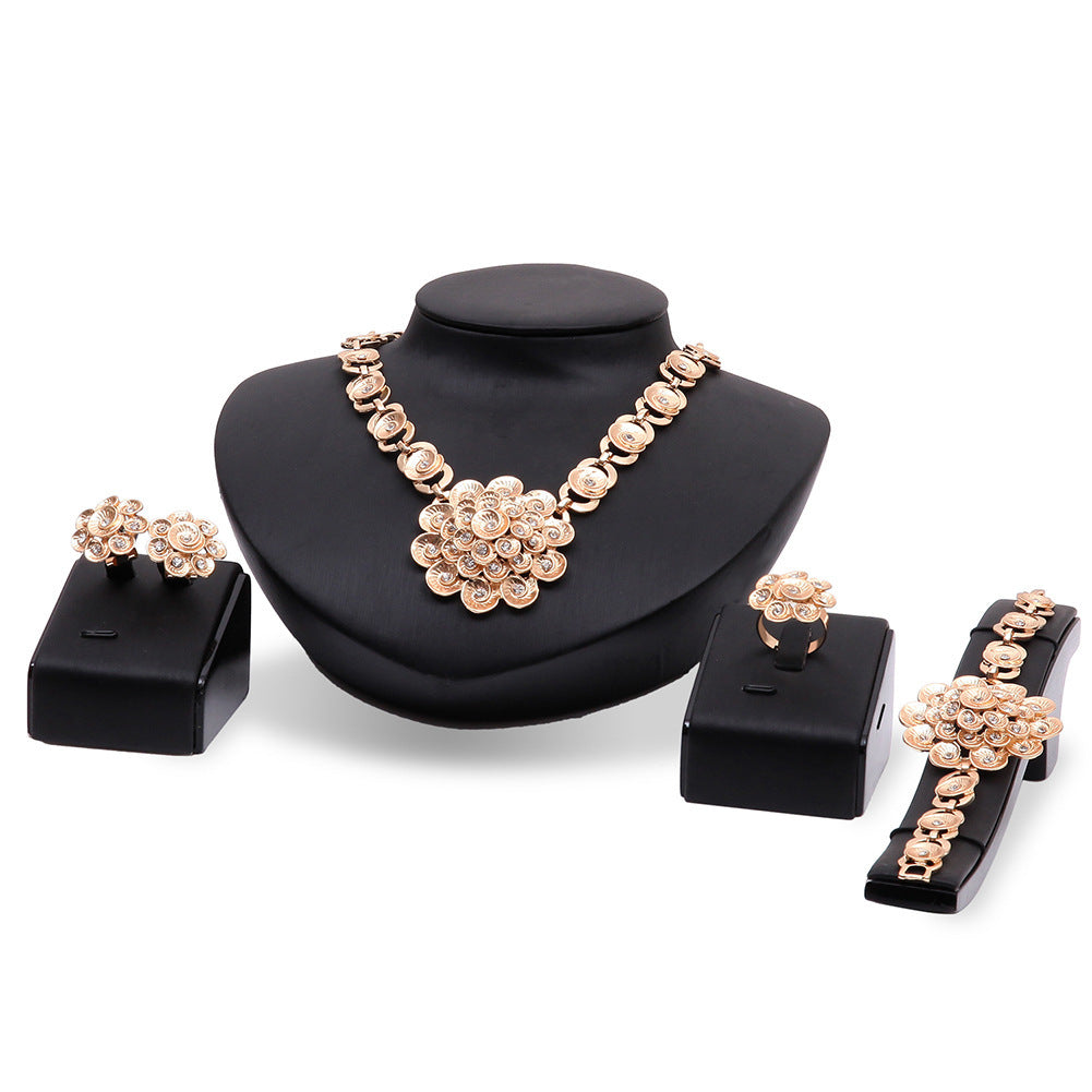 Alloy Four-piece Alloy Jewelry Set 0 - Tophatter Daily Deals