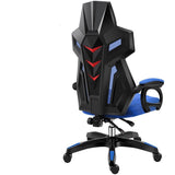 Backrest Staff Ergonomic Game Swivel Chair Reclinable Seat Black frame blue mesh 0 - Tophatter Daily Deals