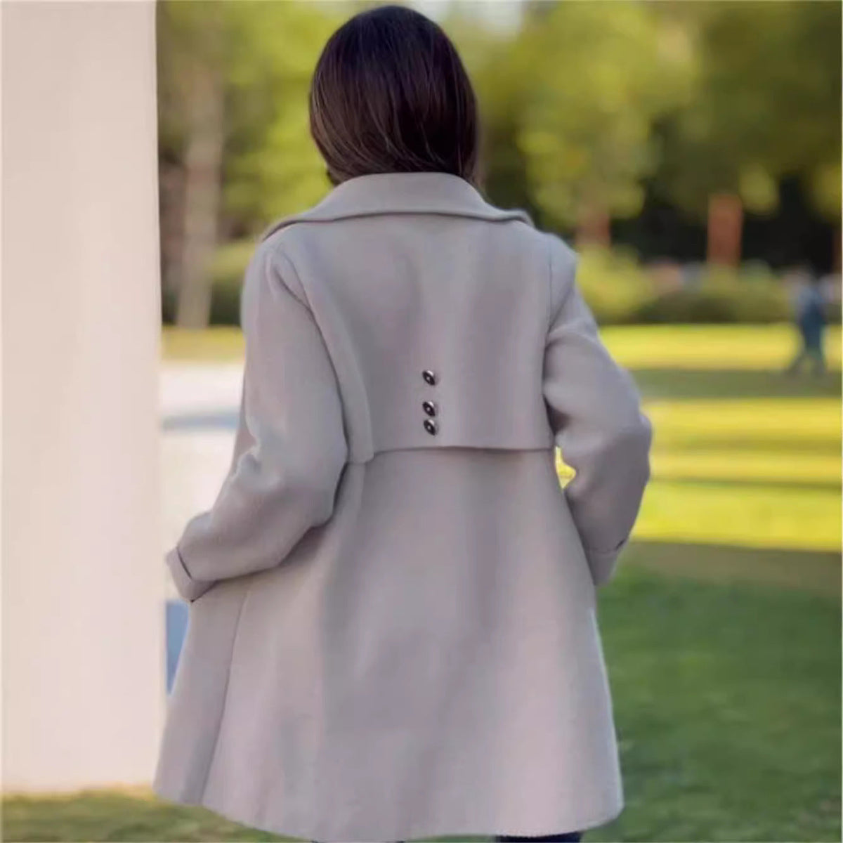 Warm Women Wool Coat - A Line, Polar Fleece, For Winter 3D Changing Face Moving Picture Frame - Tophatter Daily Deals