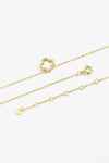 Inlaid Cubic Zirconia 925 Sterling Silver Necklace Necklaces - Tophatter Daily Deals
