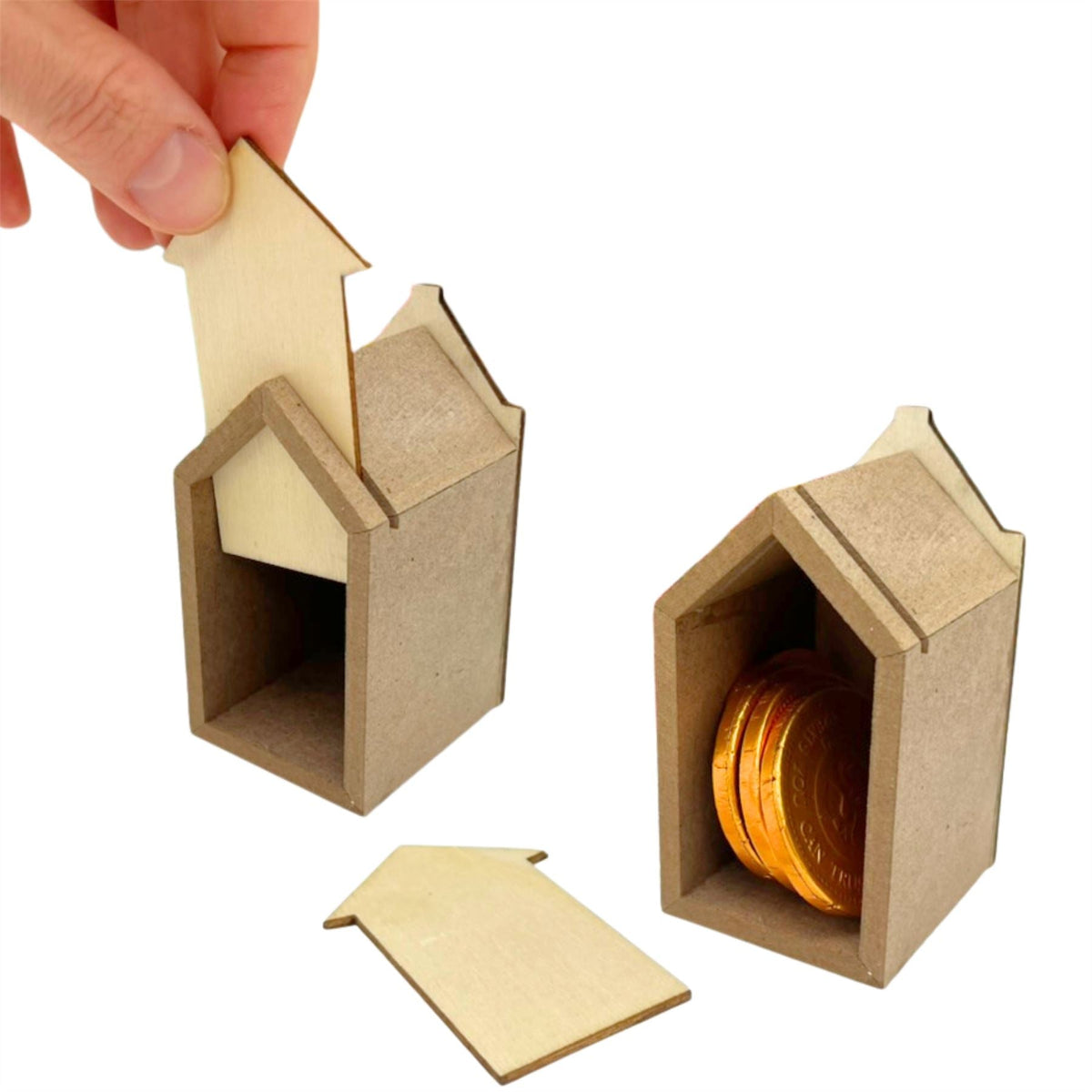 Fill Your Own Advent Calendar, Gisela Graham Reusable Wooden Dutch Village Advent Calendar - Tophatter Daily Deals