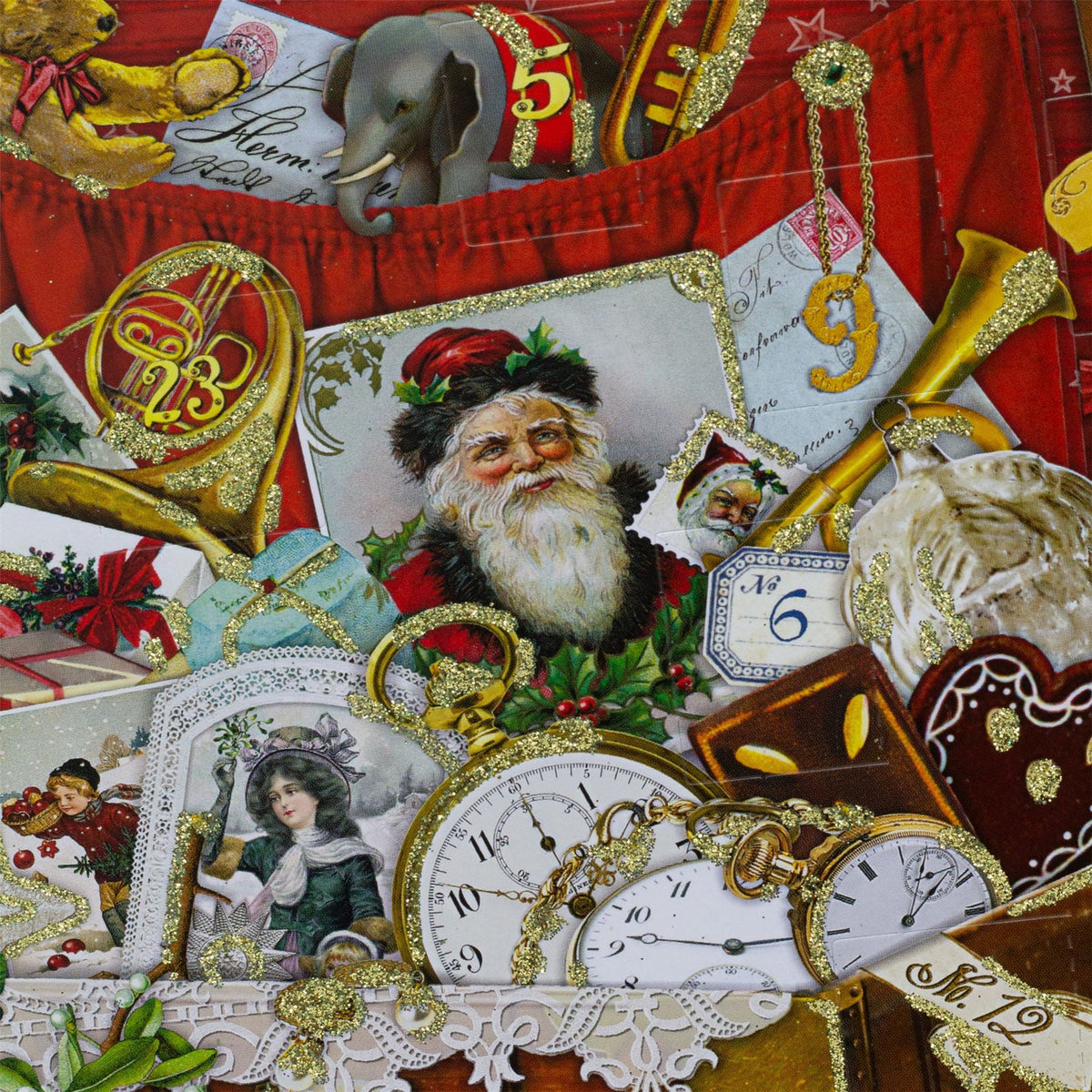 Vintage Suitcase Christmas Advent Calendar | Traditional Picture Advent Calendar Advent Calendar - Tophatter Daily Deals