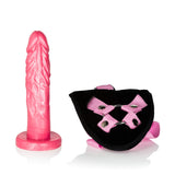 Shanes World Pink Plush Harness with Adjustable Straps and Dong > Dildos > Strap On Harnesses - Tophatter Daily Deals