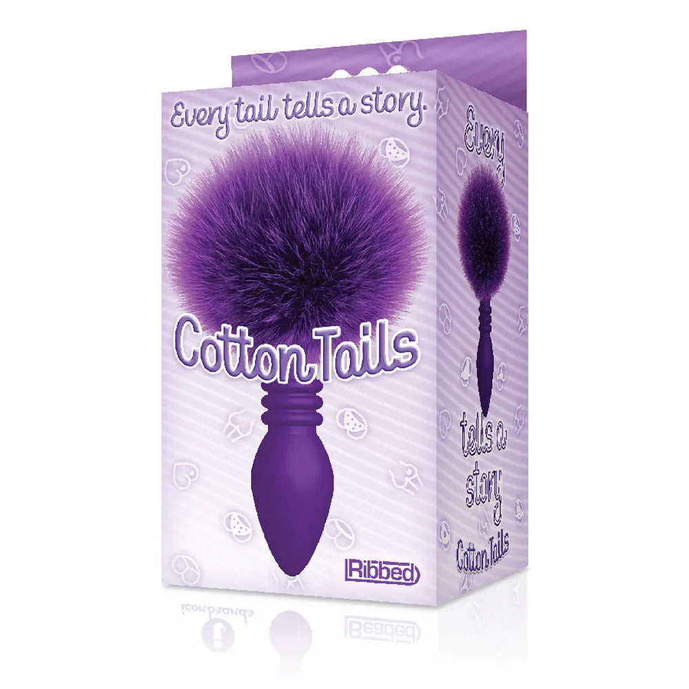 The 9's Cottontails Silicone Ribbed Butt Plug with Faux Fur Tail > Anal Range > Tail Butt Plugs - Tophatter Daily Deals