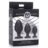 Triple Juicers (Black) – Silicone Anal Trainer Set with Suction Base > Anal Range > Butt Plug Kits - Tophatter Daily Deals