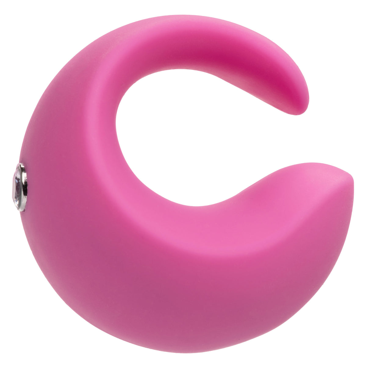 LuvMor "O"s Pink Mini Curved Massager with 10 Speeds, Liquid Silicone, Rechargeable, Waterproof > Vibrators > Finger Vibrators - Tophatter Daily Deals
