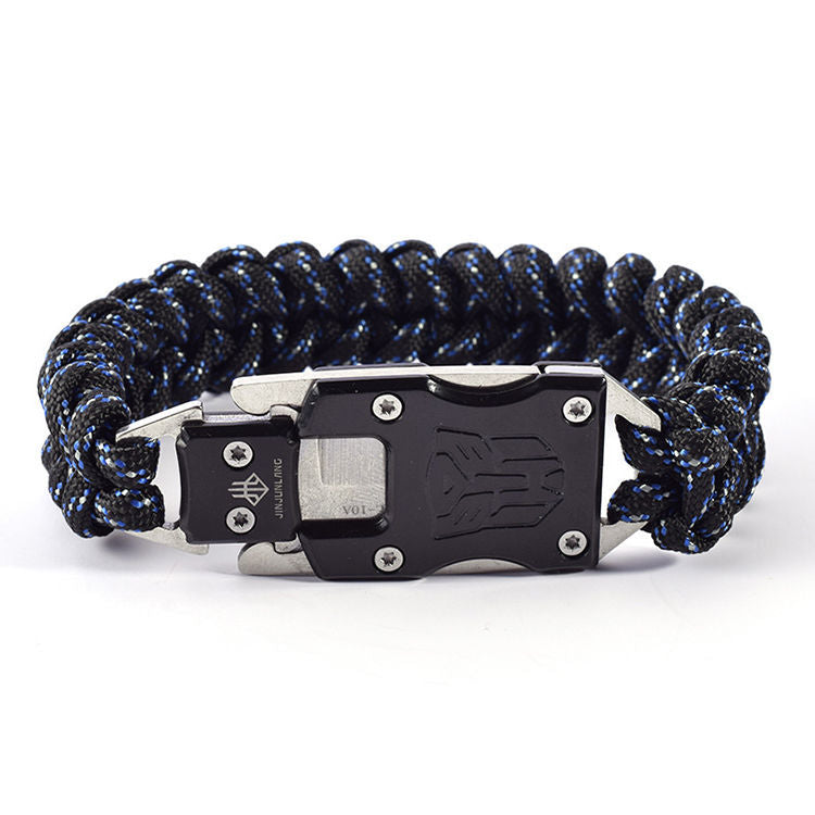 Outdoor Self-Help Self-Defense Hidden Bracelet Knife Transformers Pattern No.3 - Tophatter Daily Deals