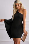 One Shoulder Statement Dress Cocktail Dresses - Tophatter Daily Deals