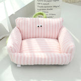 Autumn And Winter Big Eye Dog Kennel Pink 0 - Tophatter Daily Deals