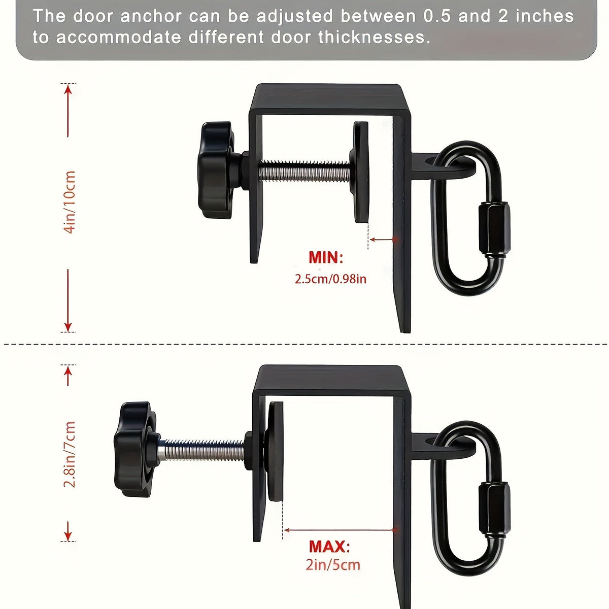 Door Flexibility Trainer Adjustable Split Leg Stretch Strap Weightlifting Machines & Racks - Tophatter Daily Deals