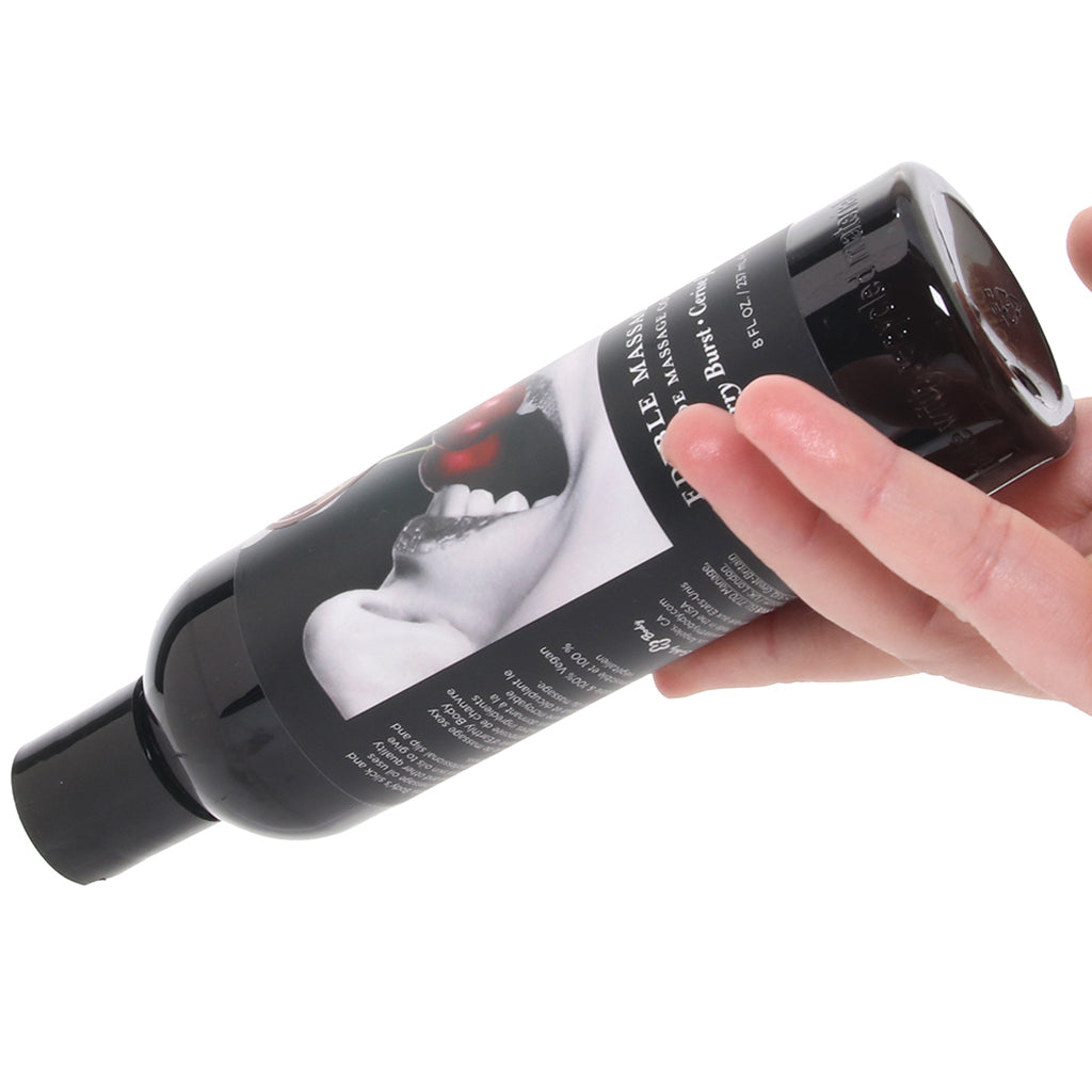 Edible Massage Oil 8oz/236ml in Cherry Sensual Love > Massage - Tophatter Daily Deals