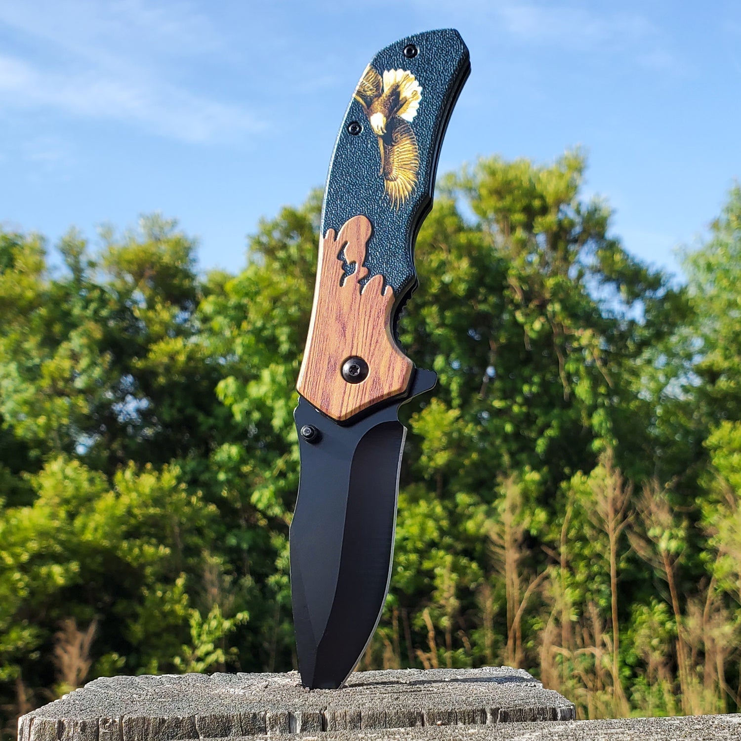 8" Wildlife Folding Knife Knife - Tophatter Daily Deals