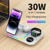 30W Multifunctional Three In One Wireless Magnetic Suction 0 - Tophatter Daily Deals