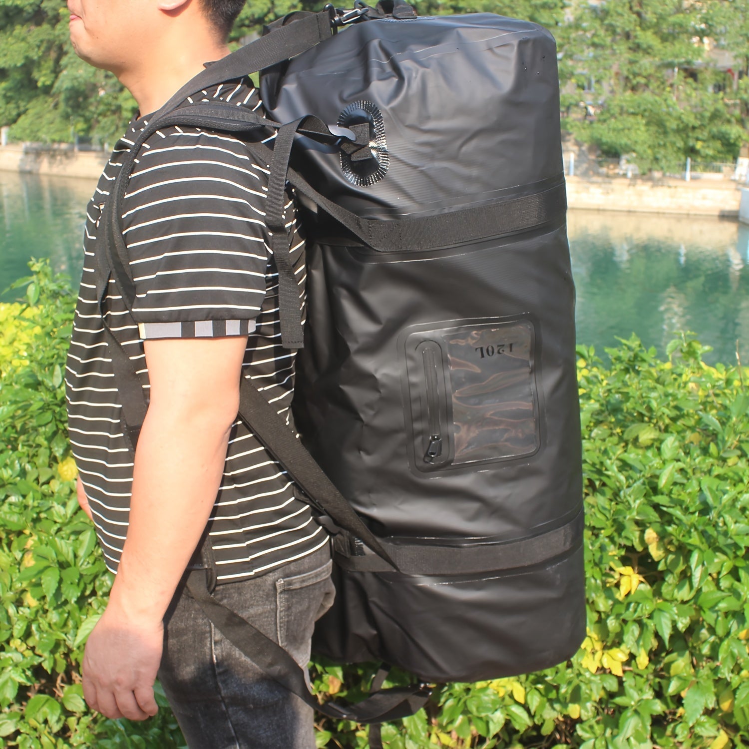 Roll Top Duffel Dry Bag Camping & Hiking - Tophatter Daily Deals