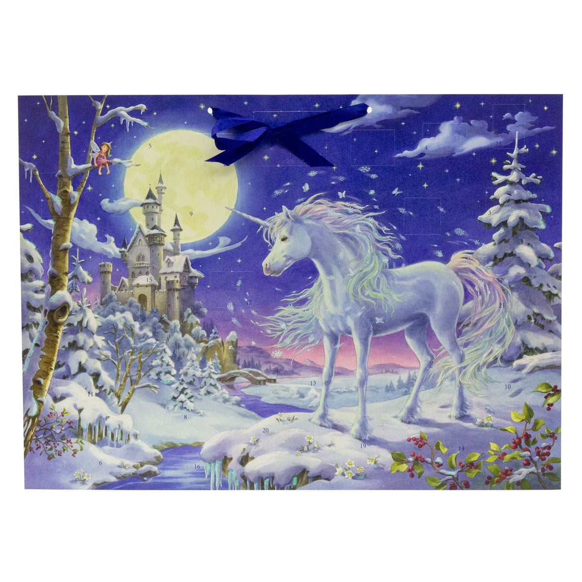 Unicorn in the Magical Forest Christmas Advent Calendar | Fairytale Calendar Advent Calendar - Tophatter Daily Deals