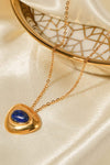 Lapis Lazuli Pendant Necklace Gold One Size Necklaces - Tophatter Daily Deals