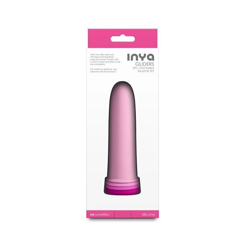 Inya Gliders (Pink) – Silicone Dilator Set with Stackable Sleeves > Sex Toys > Dilators - Tophatter Daily Deals