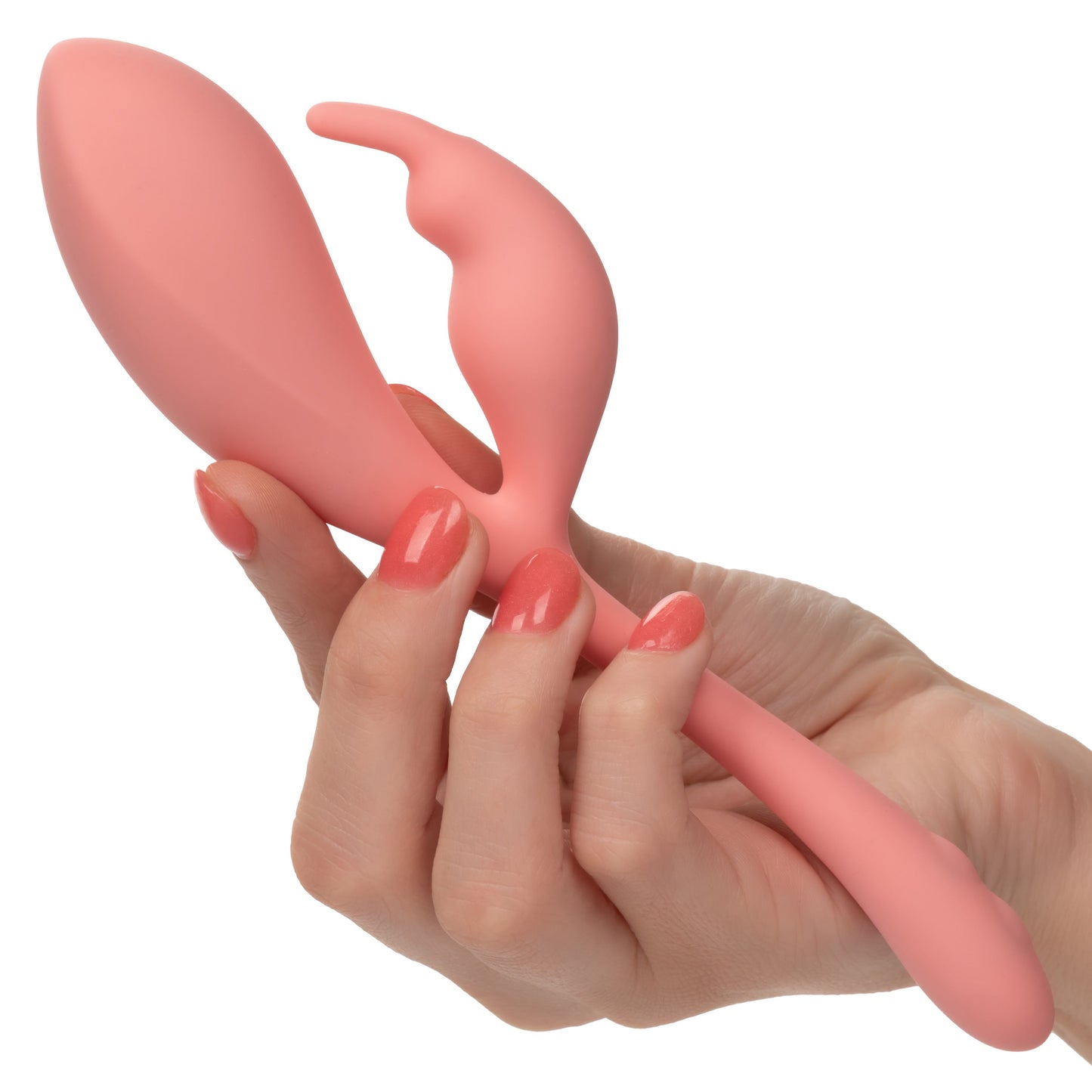 Elle Liquid Silicone Bunny Vibrator in Soft Pink with 10 Vibration Functions and Flexible Body > Vibrators > Ladies > Rabbit - Tophatter Daily Deals