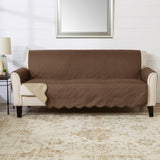 Medallion Solid Furniture Protector - Elenor Collection Sofa Chocolate Taupe Furniture & Decor - Tophatter Daily Deals
