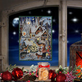 Nostalgic Winter with the Animals A4 Traditional Christmas Paper Advent Calendar Advent Calendar - Tophatter Daily Deals