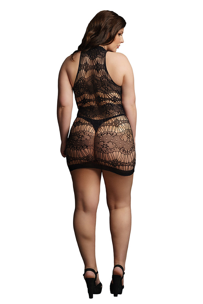 Le Désir Criss Cross Neck Black Mini Dress XL - Tophatter's Adult Products Lingerie > Lingerie - Tophatter Daily Deals