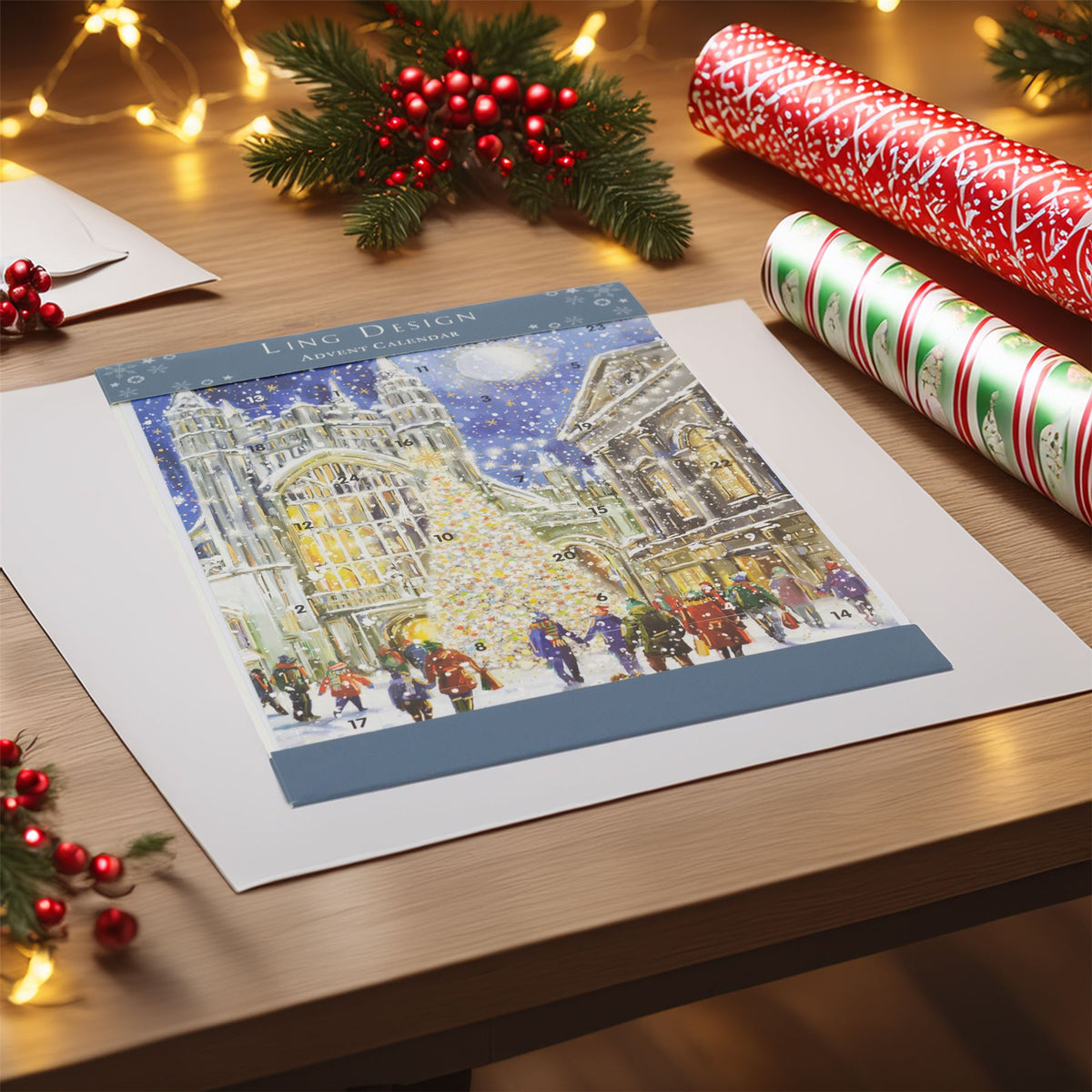 Christmas Eve Advent Calendar | Traditional Cathedral Christmas Advent Calendar Advent Calendar - Tophatter Daily Deals