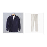 Warm Men Cable Knit Sweater - Half Zip, Cotton, Casual 3D Changing Face Moving Picture Frame - Tophatter Daily Deals