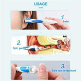 Professional Ear Wax Removal Tools - Ear Wax Remover Cleaner Soft Spiral Earwax Smart Swab Removal Set Personal Care - Tophatter Daily Deals