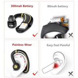 Earhook Business Earphone with Mic In-Ear Headphones - Tophatter Daily Deals