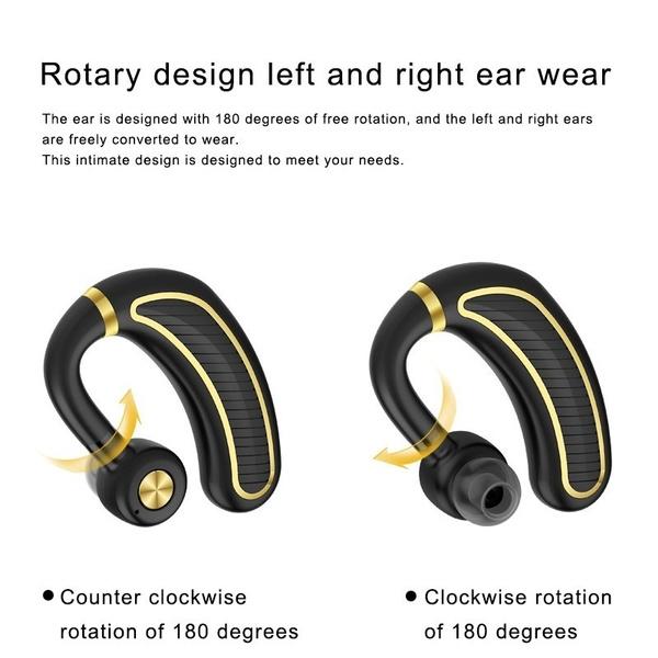 Earhook Business Earphone with Mic Earphone With Microphone - Tophatter Daily Deals