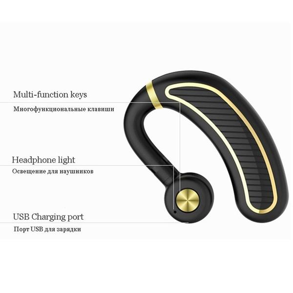 Earhook Business Earphone with Mic Earphone With Microphone - Tophatter Daily Deals
