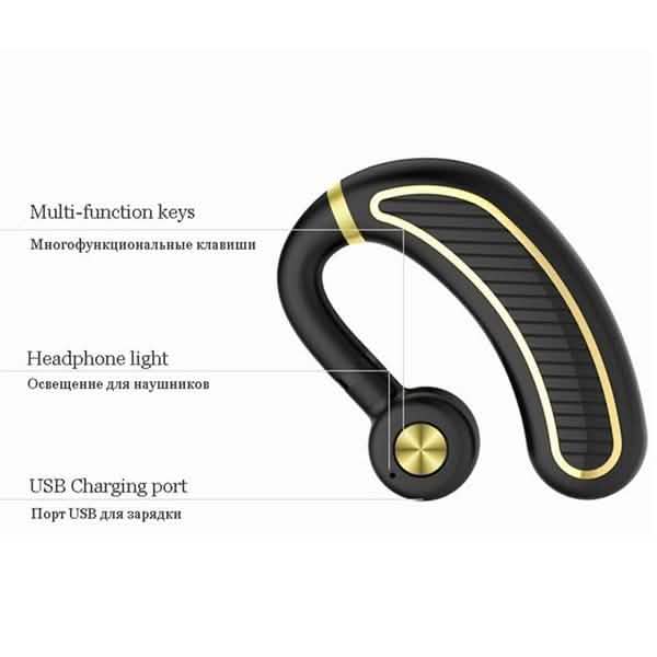 Earhook Business Earphone with Mic In-Ear Headphones - Tophatter Daily Deals