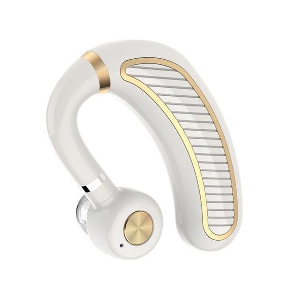 Earhook Business Earphone with Mic White Earphone With Microphone - Tophatter Daily Deals