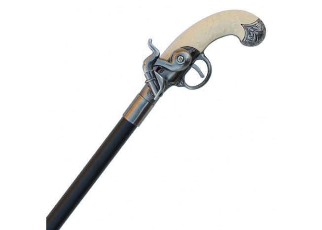 Early American Flintlock Sword Cane swords - Tophatter Daily Deals