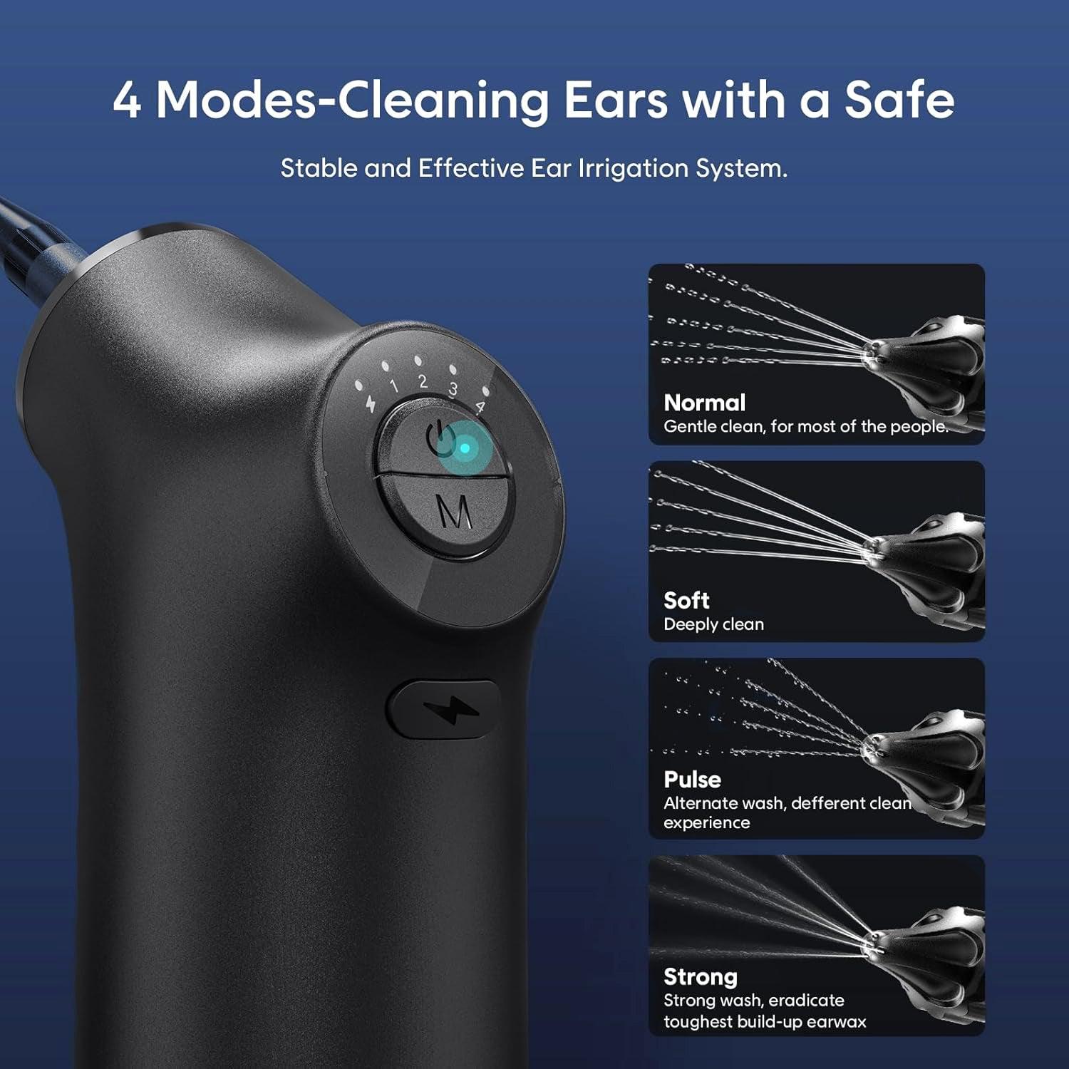 Ear Wax Removal Tool - Water Powered Push Ear Cleaner Electric Ear Cleaning Kits Health & Beauty - Tophatter Daily Deals