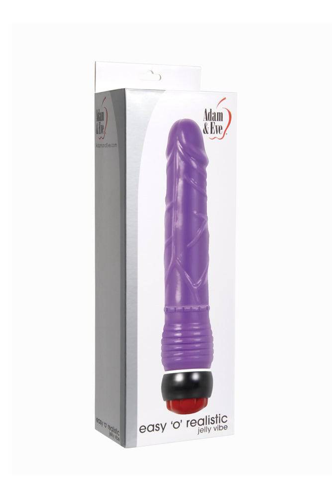Adam & Eve - Easy O Realistic Jelly Vibe - Purple Sex Toy - Tophatter Daily Deals