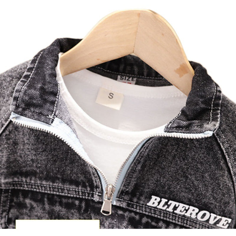 Boys Spring Clothing New Clothes Fashionable Handsome Children's Clothing 0 - Tophatter Daily Deals