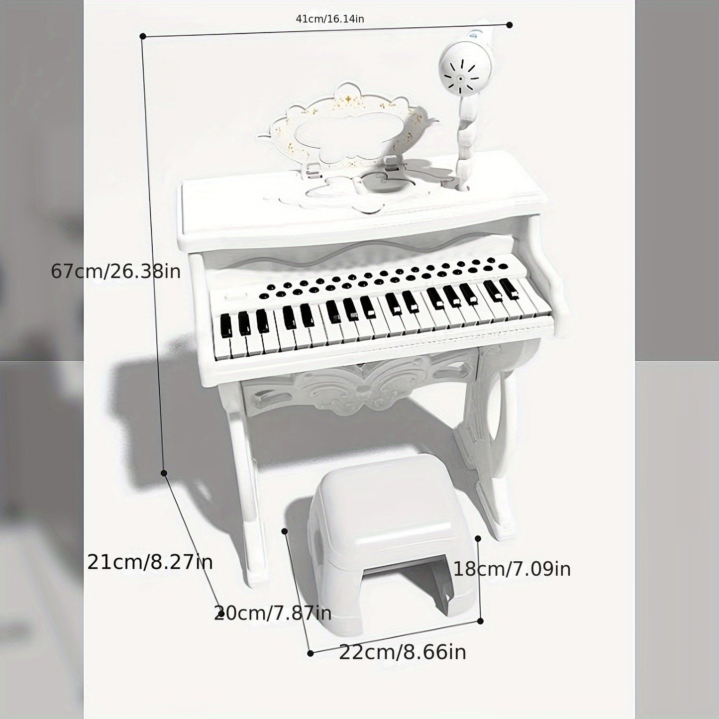 Pink Electronic Piano for Kids with Microphone Musical Instruments - Tophatter Daily Deals