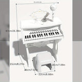 Pink Electronic Piano for Kids with Microphone Musical Instruments - Tophatter Daily Deals