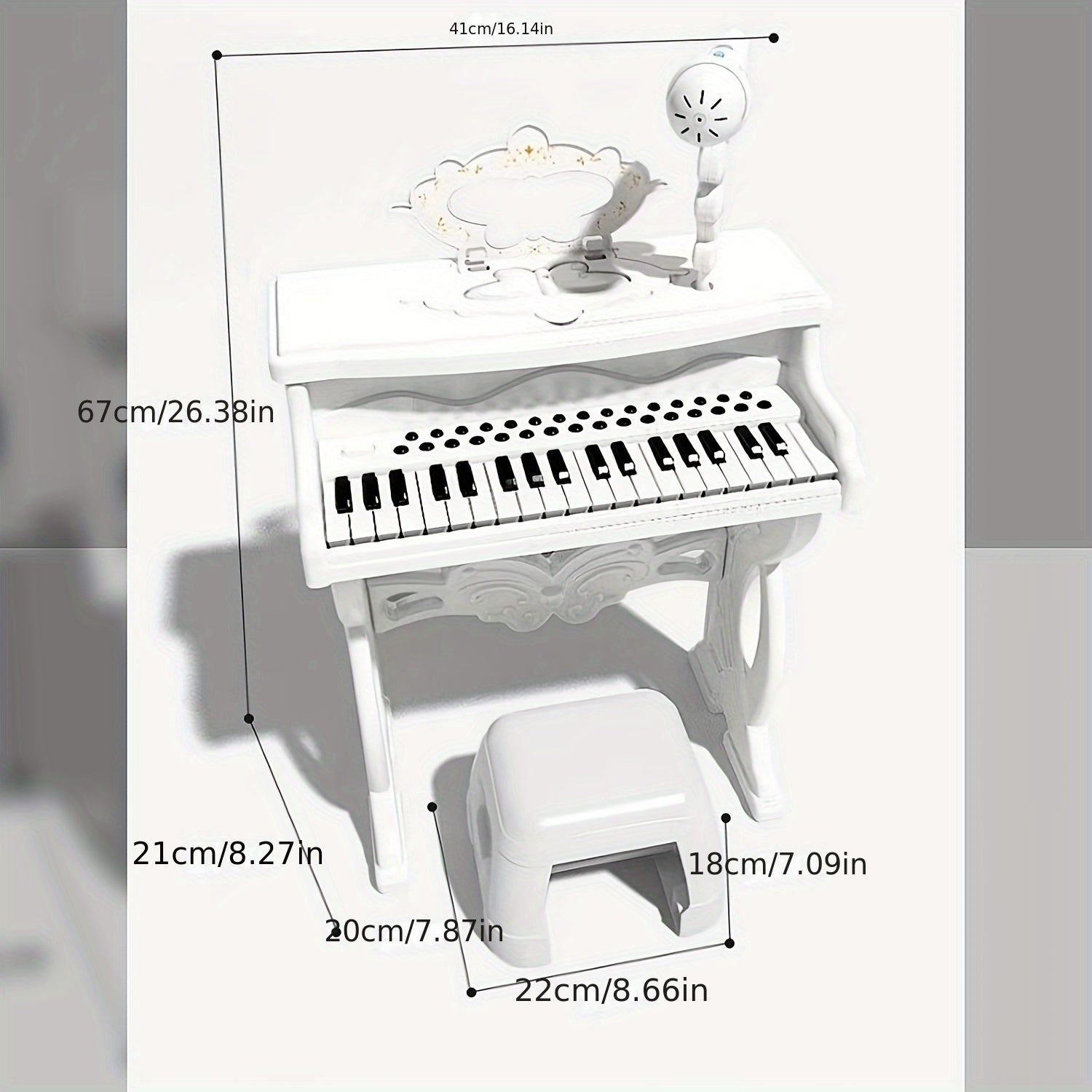 Pink Electronic Piano for Kids with Microphone Musical Instruments - Tophatter Daily Deals