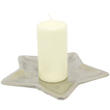 Stunning Silver Metal Candle Tray Tealight Holder Display Plate 35cm Tray - Tophatter Daily Deals