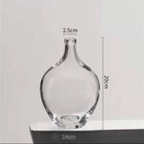 Big Glass Vase Living Room Dried Flowers Nordic Ins Style Glass Trumpet transparent 0 - Tophatter Daily Deals