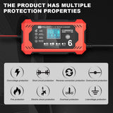 12V6A Smart Battery Charger AGM Start Stop 0 - Tophatter Daily Deals