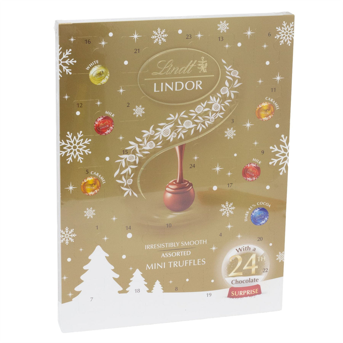 Lindt Lindor Mini Advent Calendar with 24 Truffles | Chocolate Advent Calendar Advent Calendar - Tophatter Daily Deals