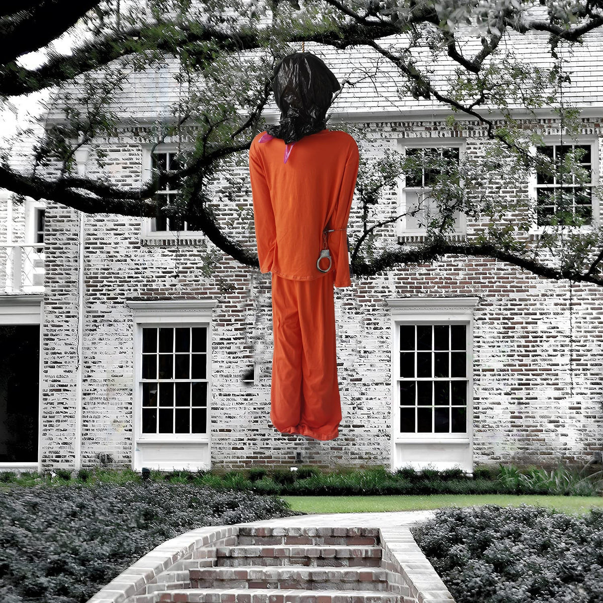 Halloween Hanging Death Row Figure Decoration Spooky Yard 3D Changing Face Moving Picture Frame - Tophatter Daily Deals