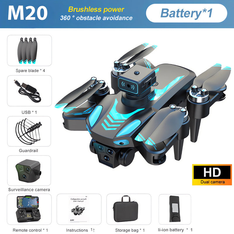 M20 Dual Camera Drone with LCD Remote Remote Control Toys - Tophatter Daily Deals