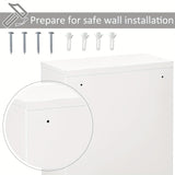 3-Tier Wall-Mounted Metal Medicine Cabinet Bathroom Accessories - Tophatter Daily Deals