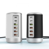 6-port Cylindrical Adapter 65W High-power Fast Charge 0 - Tophatter Daily Deals