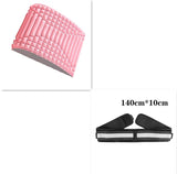 Back Stretcher Pillow Neck Lumbar Support Massager For Neck Waist Back Sciatica Herniated Disc Pain Relief Massage Relaxation Pink SetB 0 - Tophatter Daily Deals