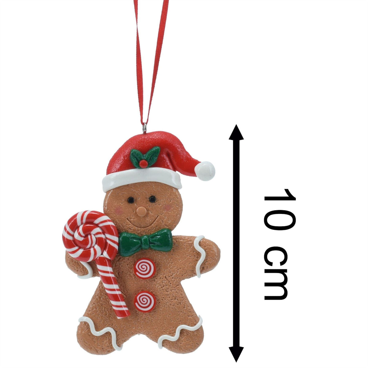 Gingerbread Cookie Christmas Bauble | Christmas Tree Hanging Decoration - 10cm Baubles - Tophatter Daily Deals